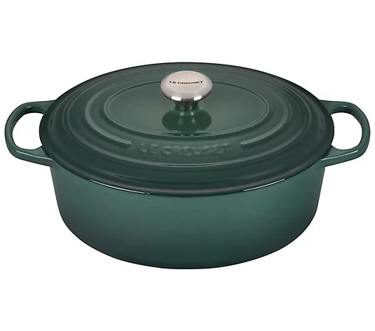 Le Creuset Signature Series 6.75-Qt Oval Dutc h - QVC.com | QVC