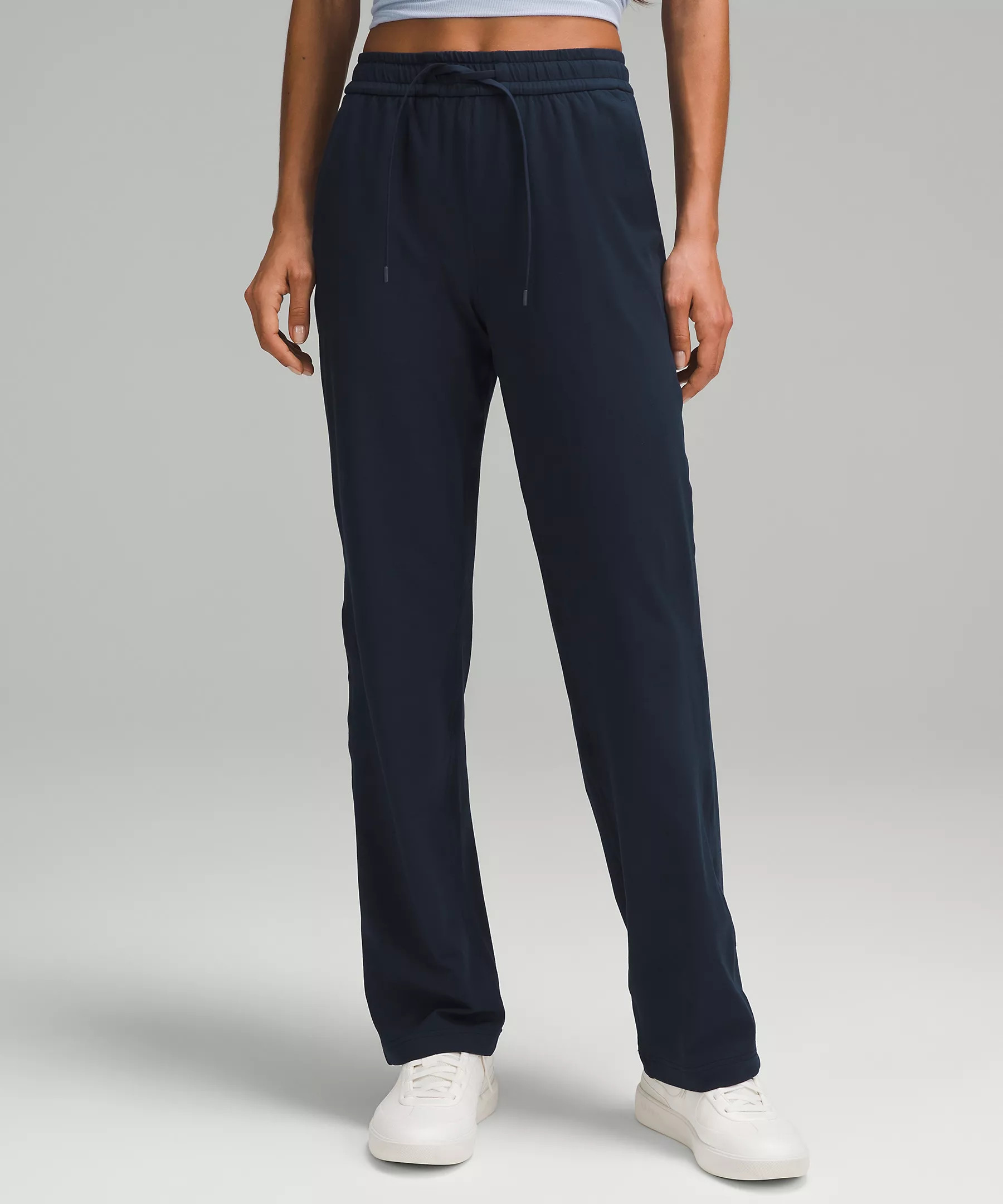 Soft Jersey Straight-Leg Mid-Rise Pant | Lululemon (US)