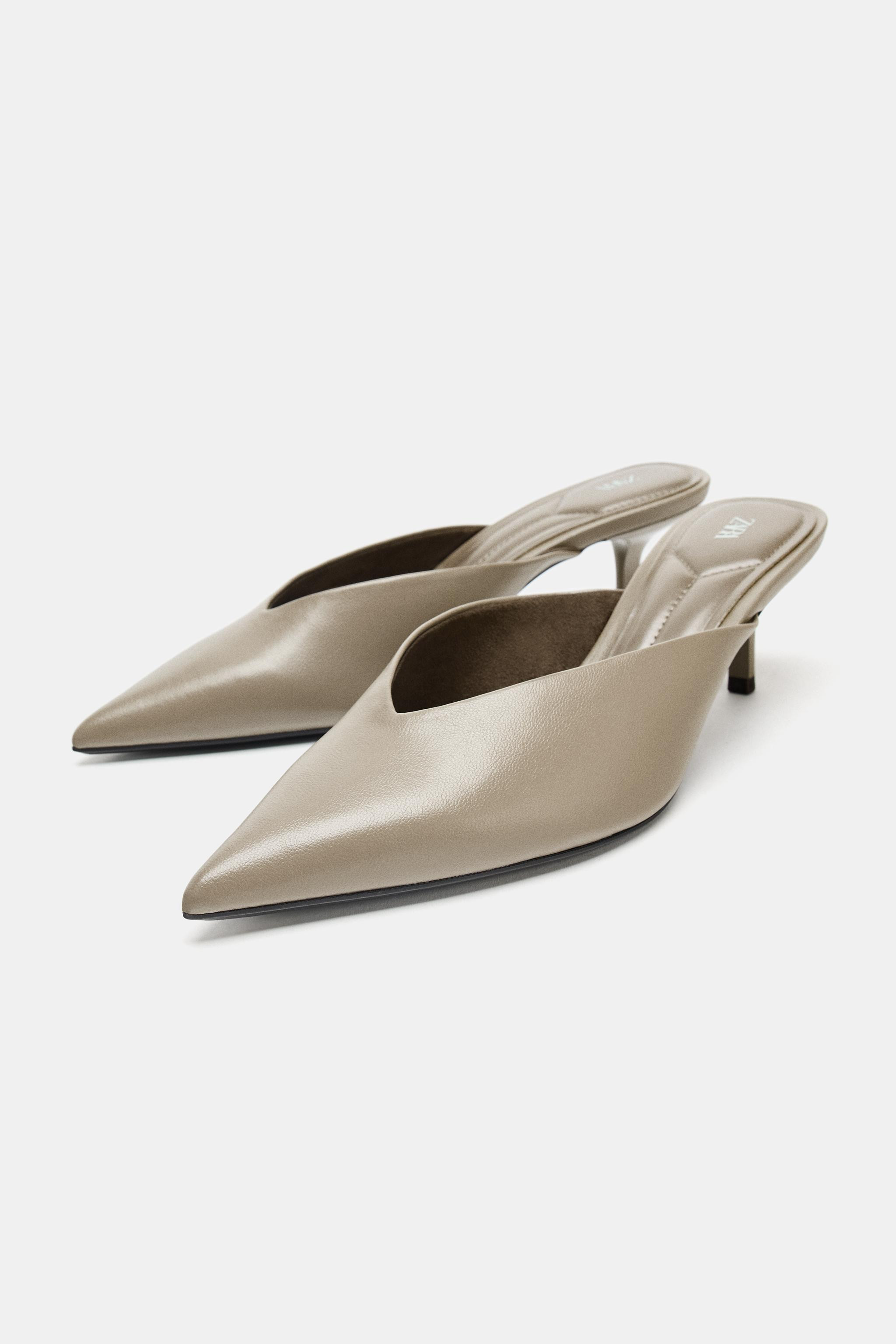 SLINGBACK MULES$ 59.90Taupe Gray | 2243/610/131Add to cartAddSlingback mules with V-cut vamp. Thi... | Zara US