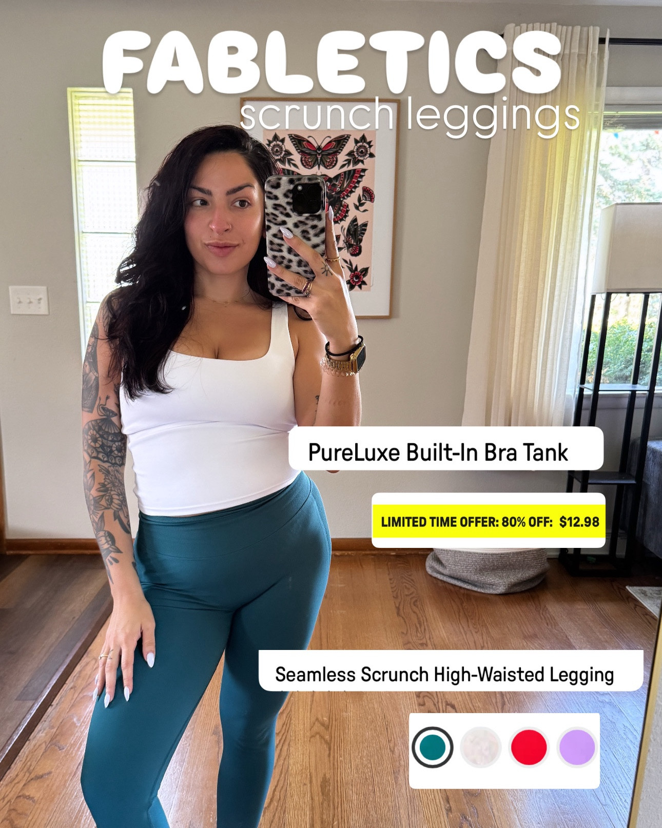 You already know, I love my Fabletics activewear as a midsize girly. These new scrunch leggings are so good and make you look amazing! 💙 http://fabletics.com/KhloeKuriatnyk