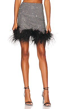 Santa Brands Feathers Mini Skirt in Black from Revolve.com | Revolve Clothing (Global)