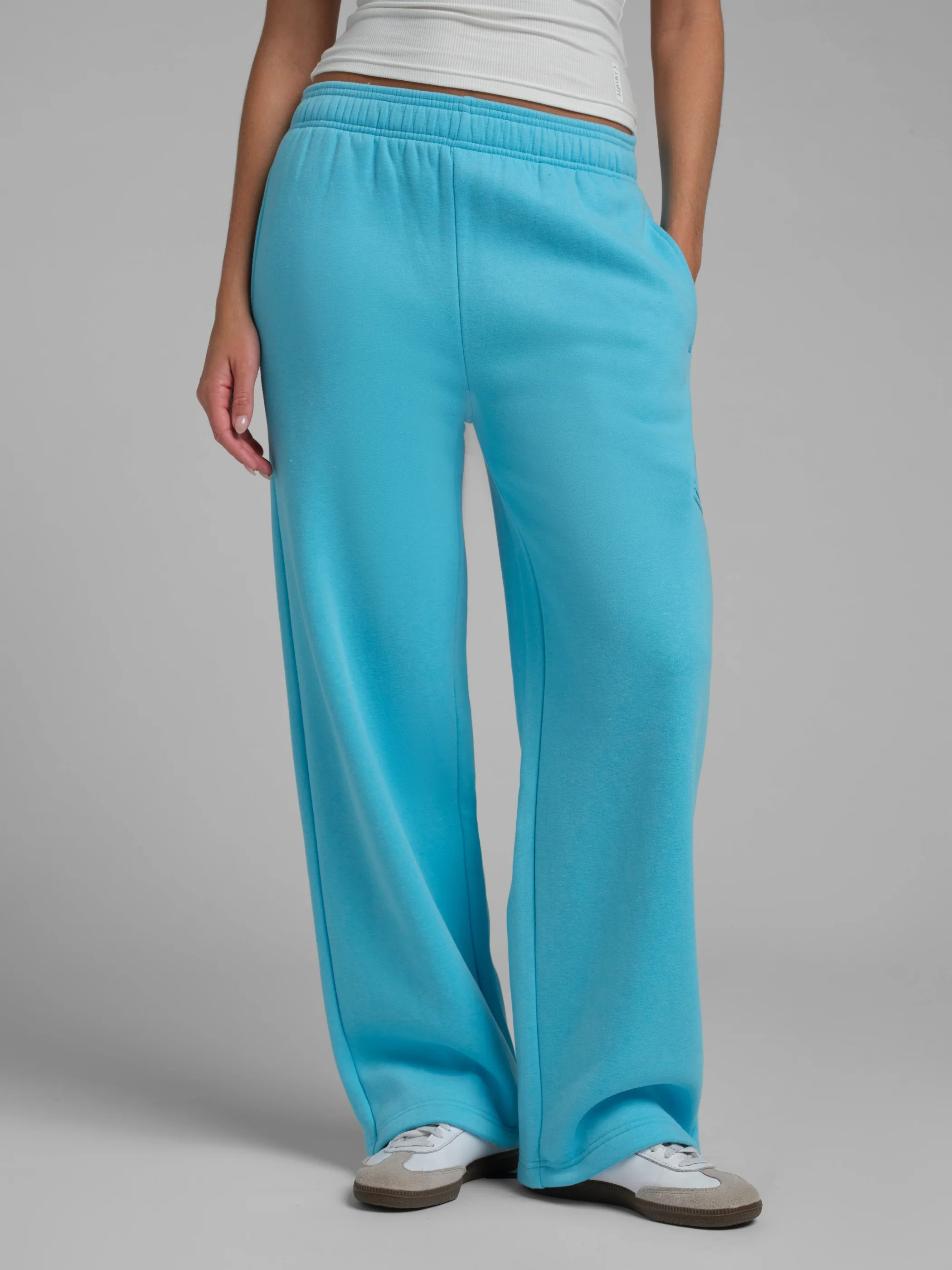 Comfrt Neon Airplane Mode Straight Leg Sweatpants | Pop Blue | Oversized | XS | Comfrt