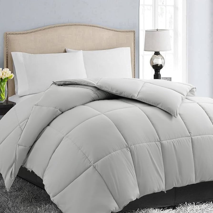 EASELAND All Season Queen Size Soft Quilted Down Alternative Comforter Reversible Duvet Insert wi... | Amazon (US)