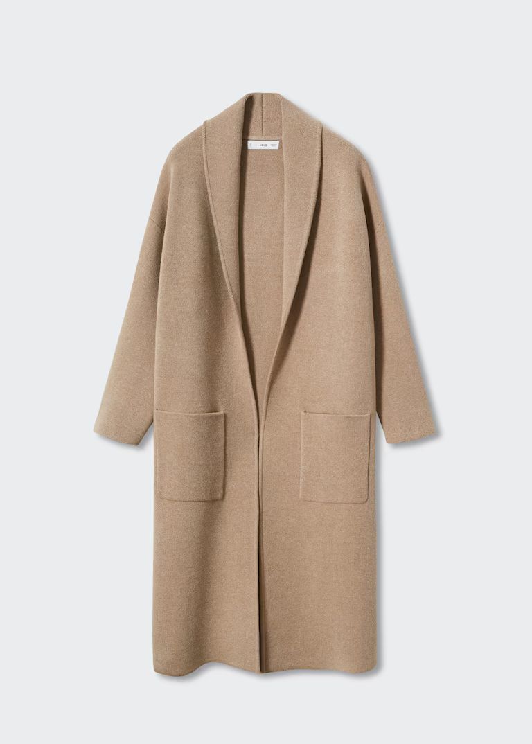 Oversized coat with pockets | MANGO (US)