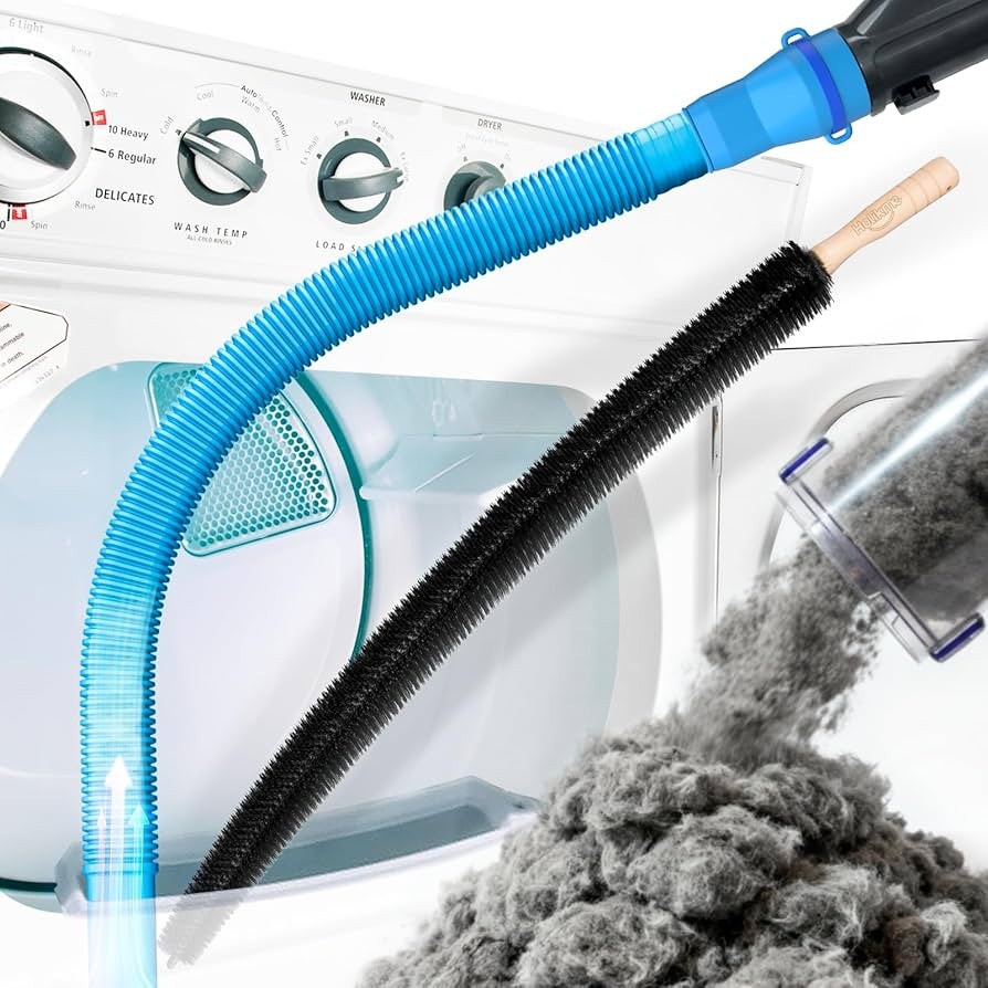 Holikme Dryer Vent Cleaner Kit 2 Pieces - Upgraded Dryer Lint Screens Cleaner Brush Part,Compatib... | Amazon (US)