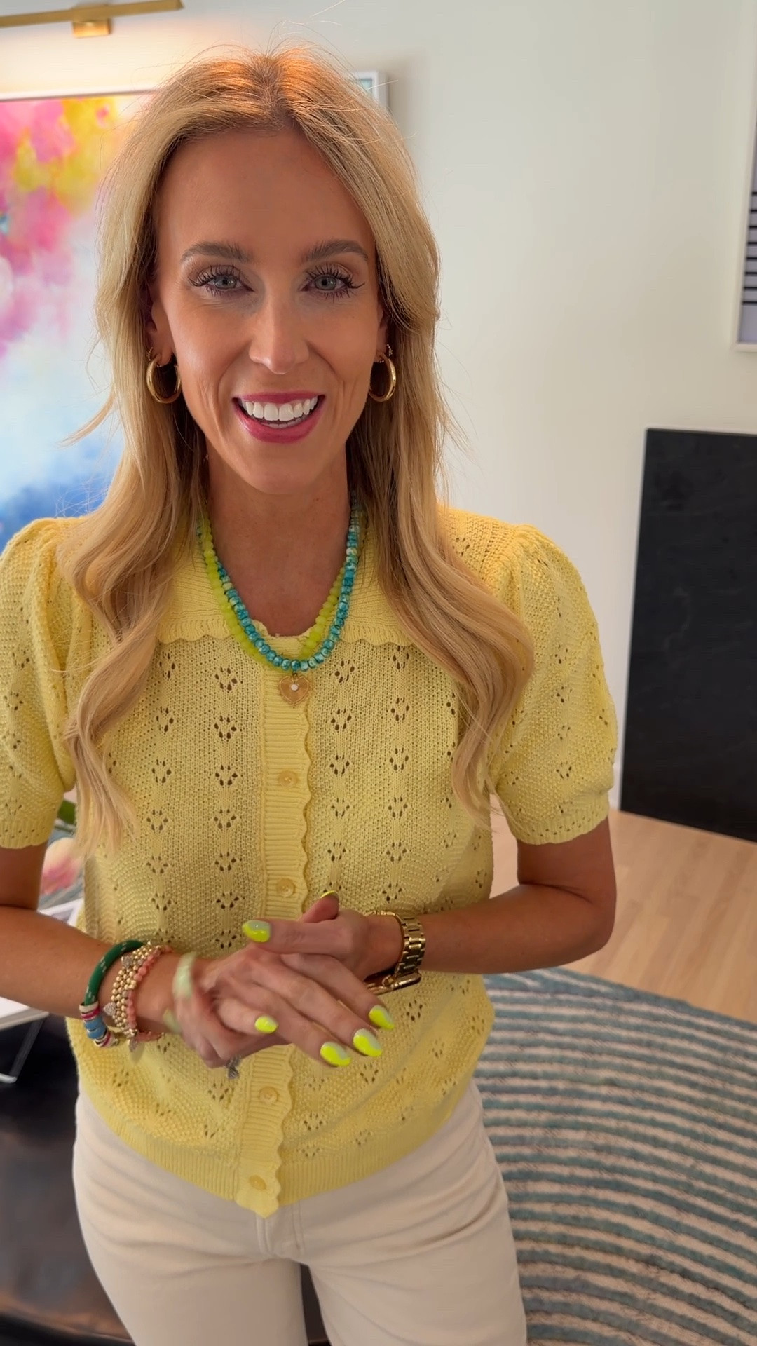 Gorgeous Peter Pan collar Amazon sweater!
