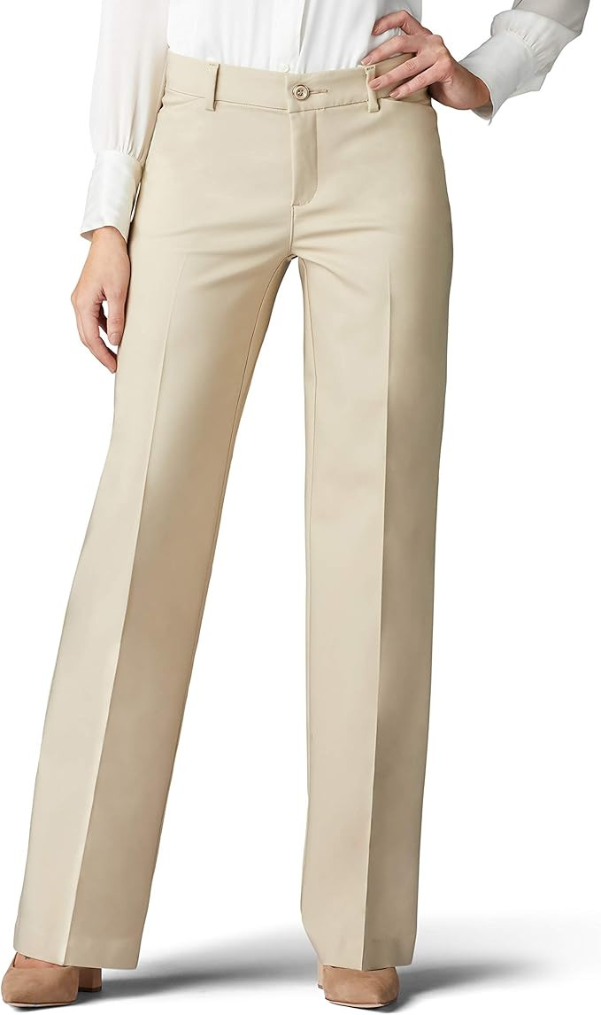 Lee Women's Ultra Lux Comfort with Flex Motion Trouser Pant | Amazon (US)