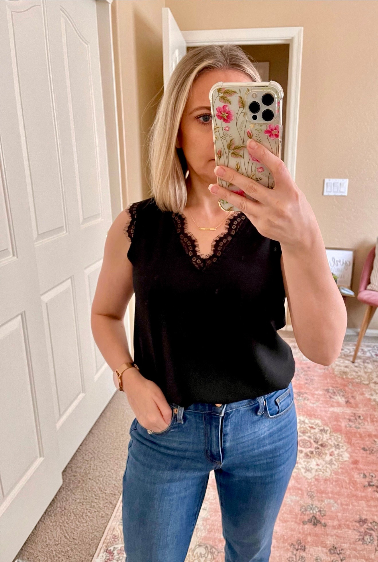 Classy lace trim top from Amazon. 5
Only $14.99. Wearing Xs. 




Dressy top, camisole, lace top, Amazon tank top 

#LTKOver40 #LTKSeasonal #LTKSaleAlert

#LTKWorkwear