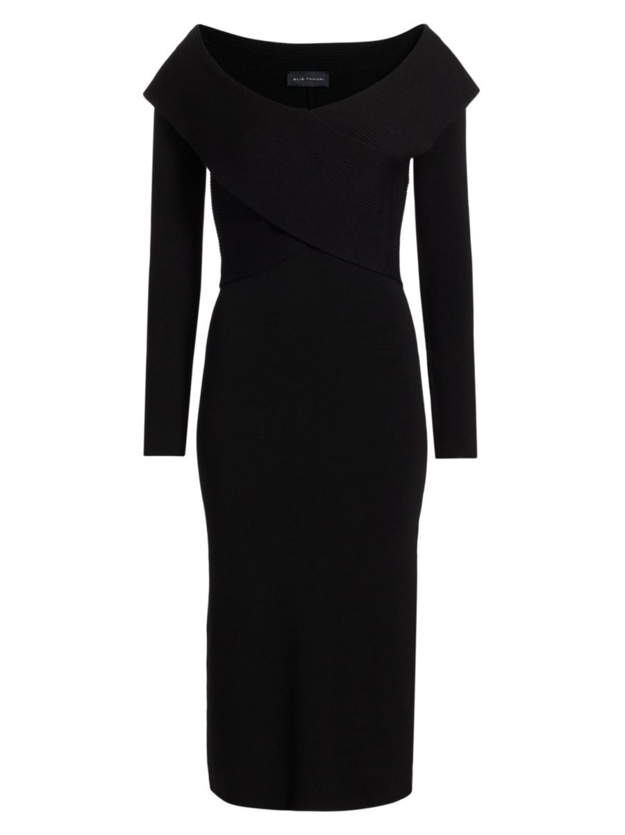 Rowan Wool Off-The-Shoulder Sweaterdress | Saks Fifth Avenue