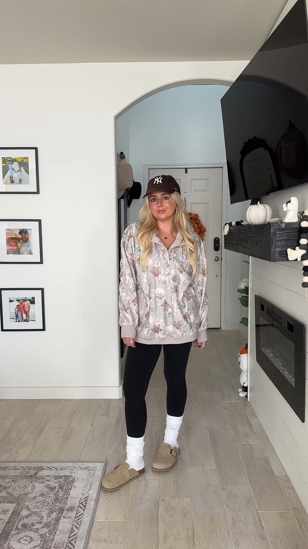 Comfy fall outfit 
Camo pullover small
Align leggings 
Slouchy socks
Clogs tts
Amazon fall outfit 

#LTKShoeCrush #LTKSaleAlert #LTKFindsUnder100