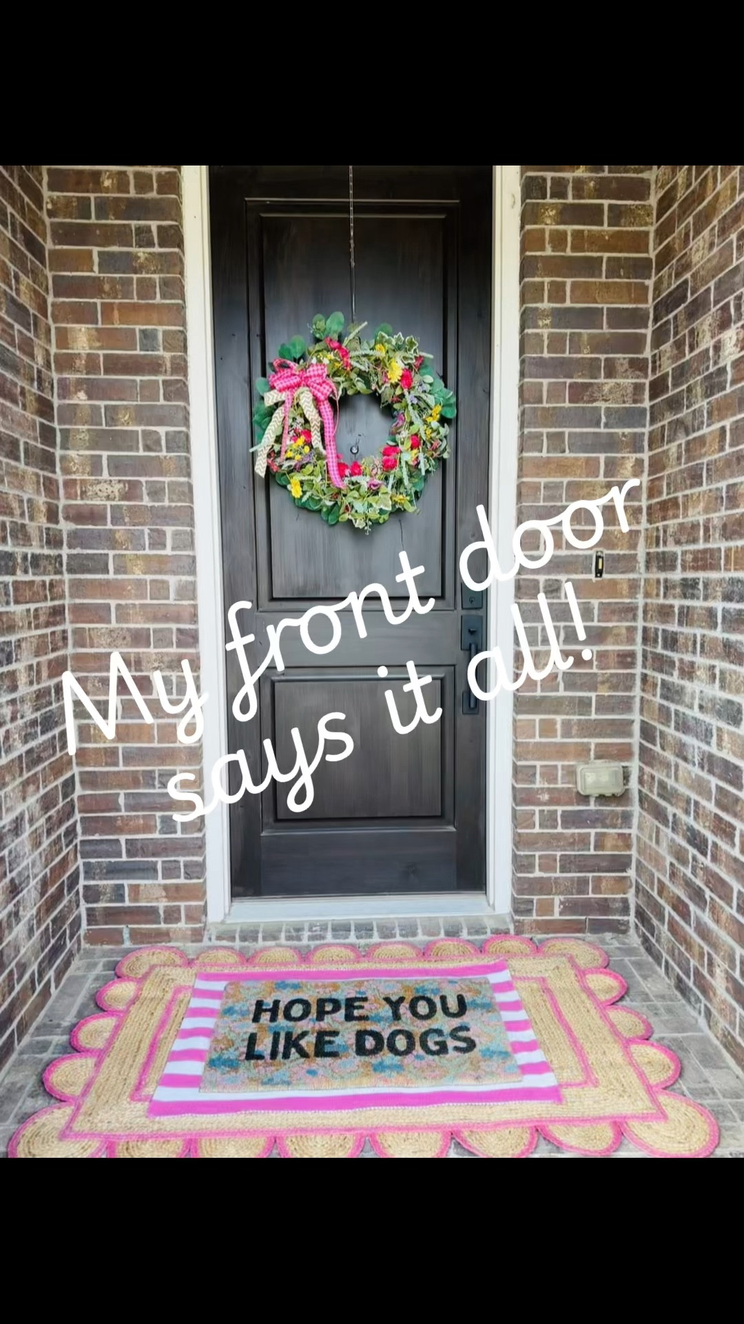 Pink, flowers, and dogs.  What else do you need?  

#LTKSeasonal #LTKOver40 #LTKHome