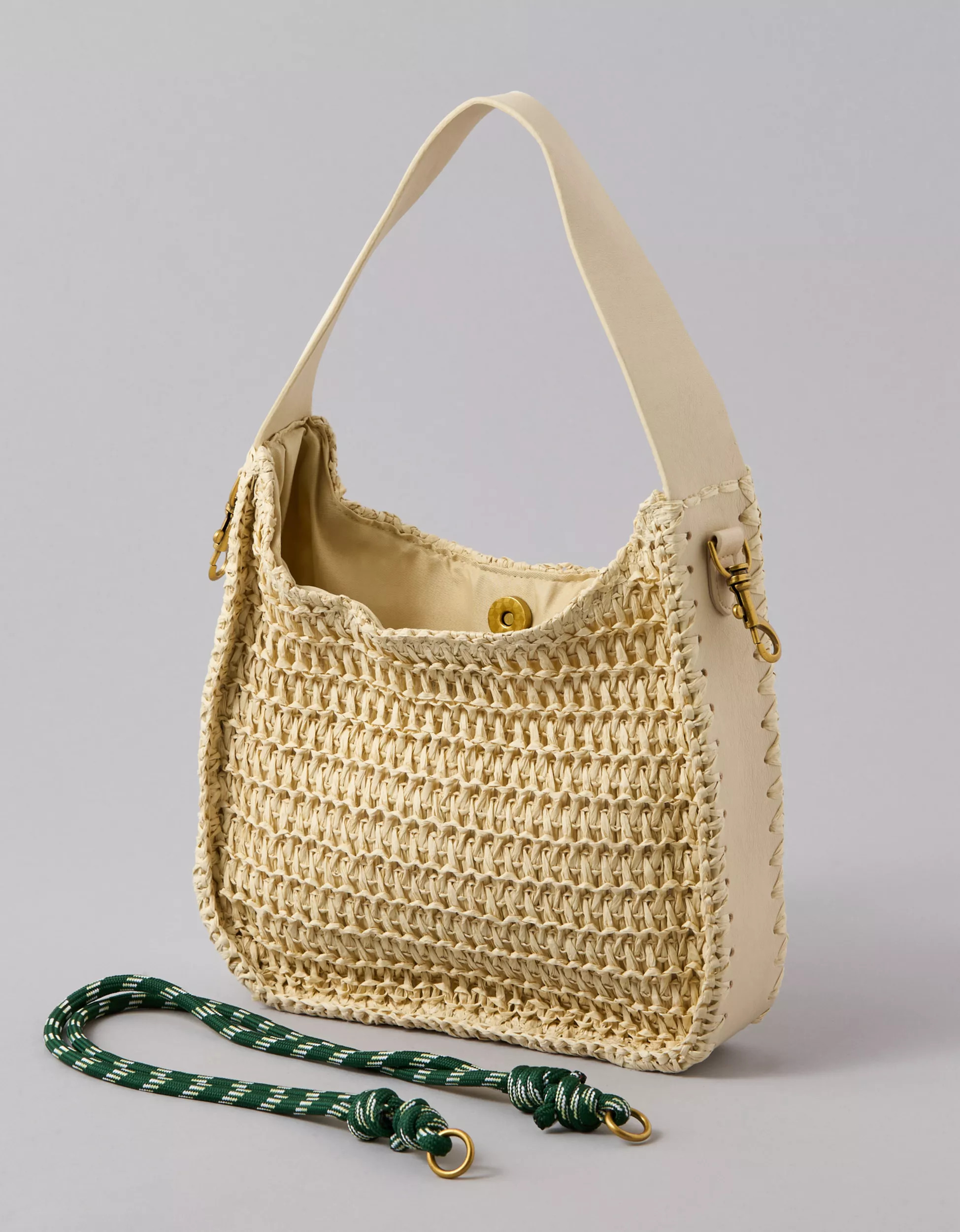 AE Mini Raffia Tote Bag | American Eagle Outfitters (US & CA)