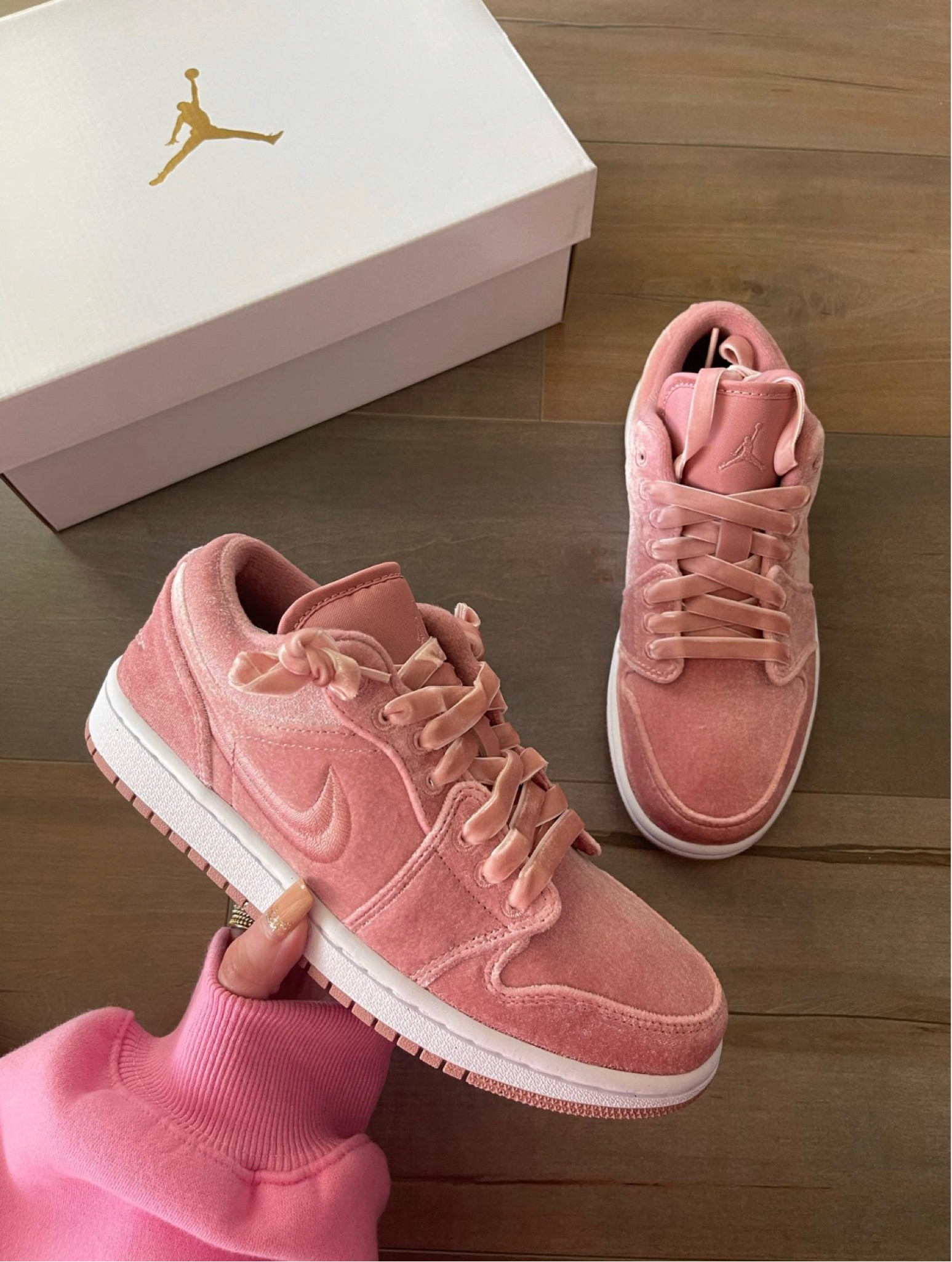 Pink velvet Nike sneakers restocked Valentine’s Day disney sneakers run tts 

#LTKshoecrush