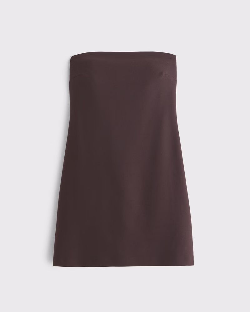 The A&F Scarlett Strapless Crepe Skort | Abercrombie & Fitch (US)
