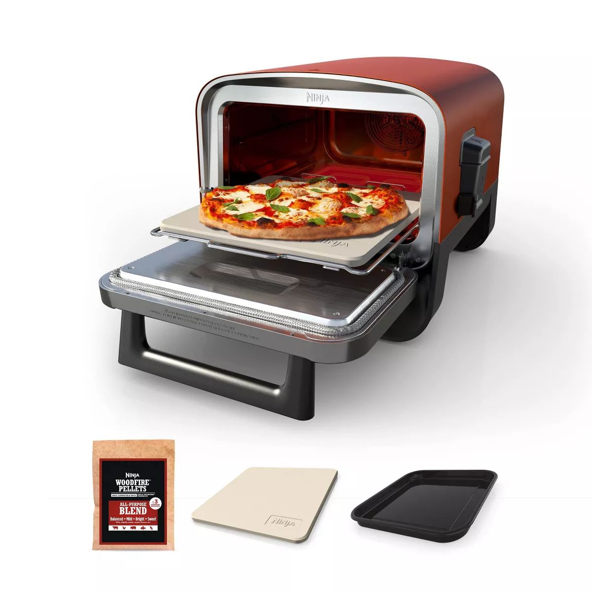 Ninja Woodfire Pizza Oven, 8-in-1 Outdoor Oven, 5 Pizza Settings, Smoker, Ninja Woodfire Technolo... | Target