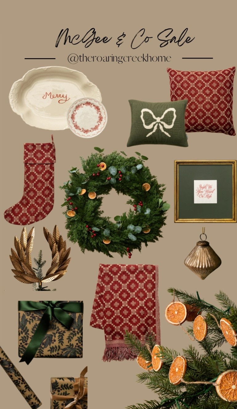 beautiful items are on sale for the mcgee & co holiday sale!! some of these pieces are so special and worth the splurge!! that red pattern has my heart!!!!

#LTKHome #LTKSeasonal #LTKHoliday