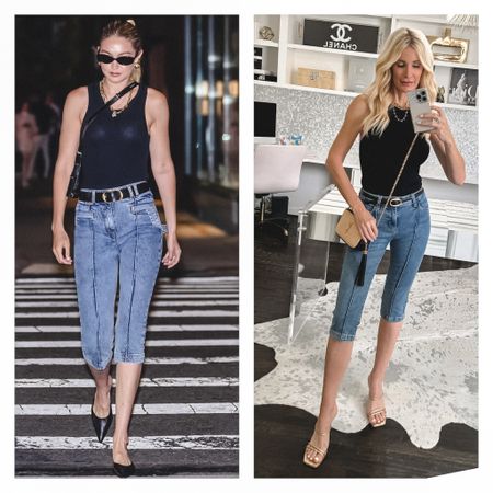 My Style >>> The Viral Mango Denim Capris styled into a chic summer outfit perfect for so many occasions! These are under $60 and SO good!

#LTKStyleTip #LTKOver40 #LTKFindsUnder100