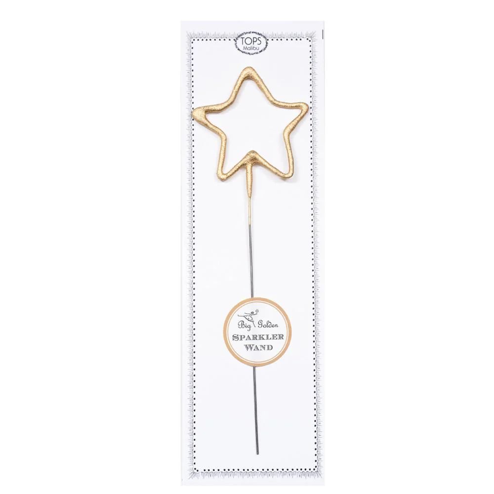 Big Golden Star Sparkler Wand | Ellie and Piper