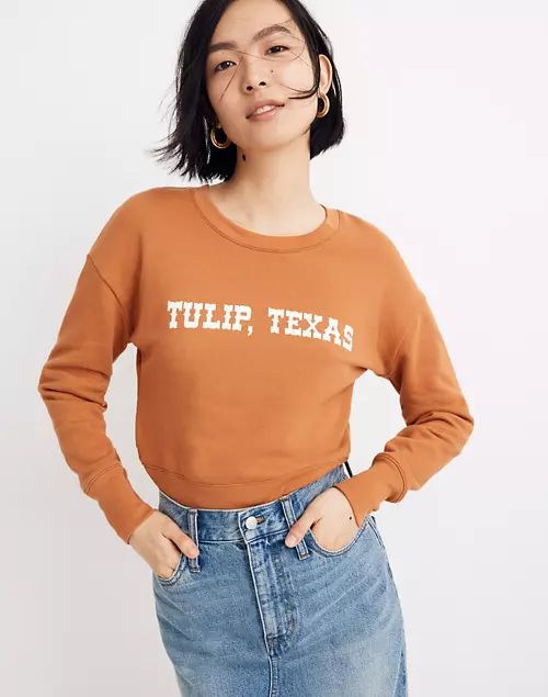 Tulip Texas Crop Sweatshirt | Madewell