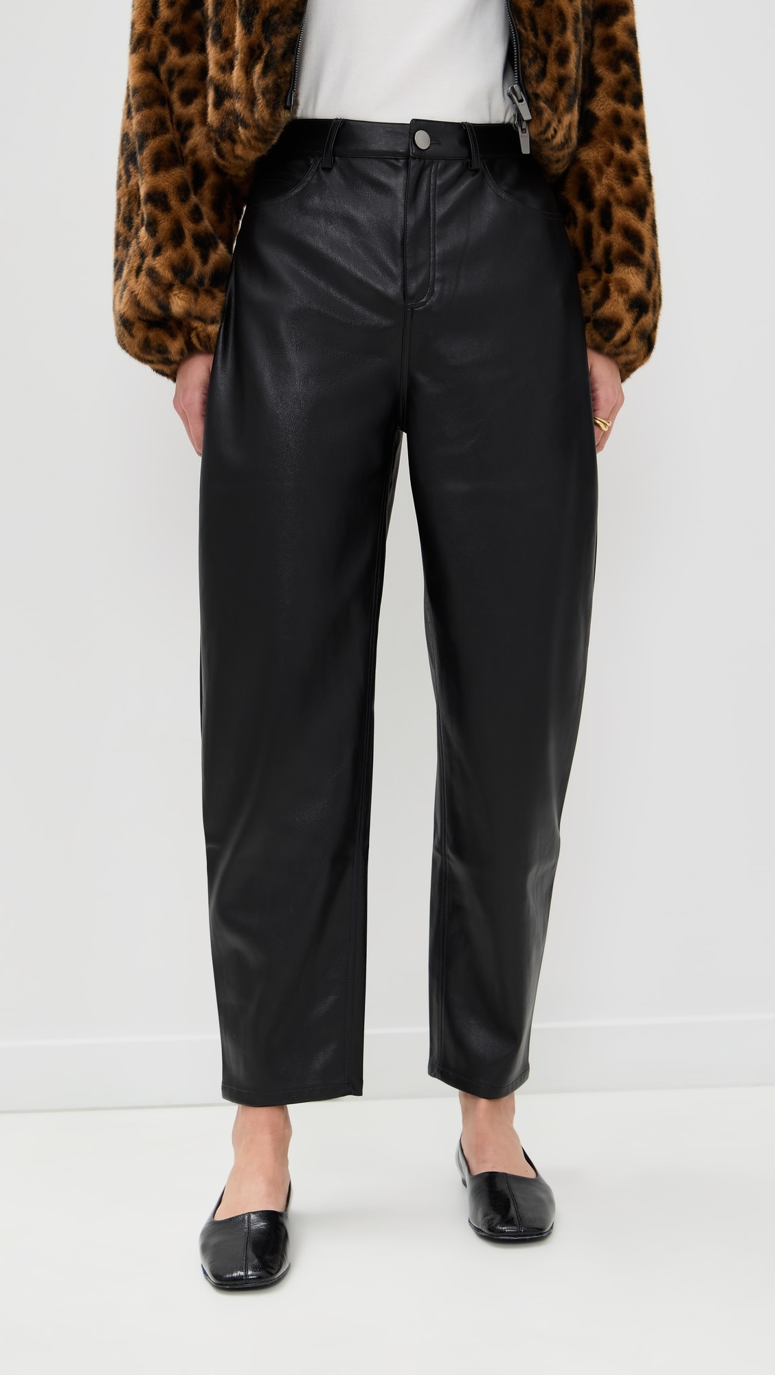 Dakota Faux Leather Barrel Pants | Shopbop