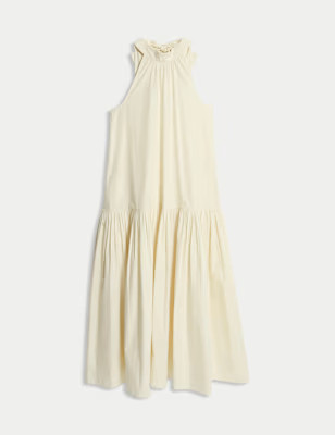 Pure Cotton Midaxi Tiered Dress | Marks & Spencer (UK)
