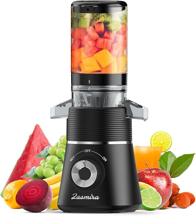 Cold Press Juicer, Zasmira Slow Masticating Juicer with 4.13" Extra-wide chute, Whole Fruit Juice... | Amazon (US)