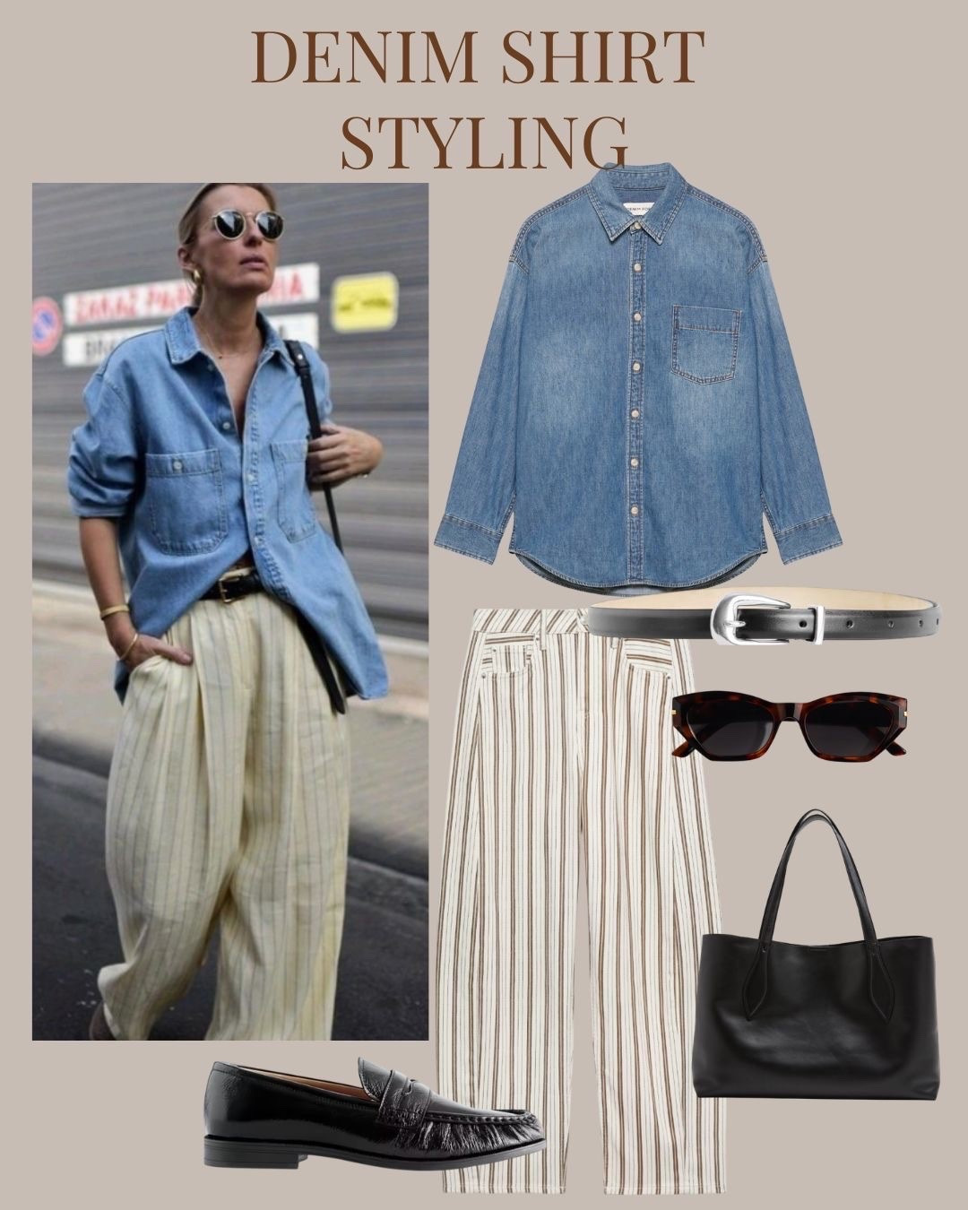 Denim shirt styling

#LTKFashionMonth