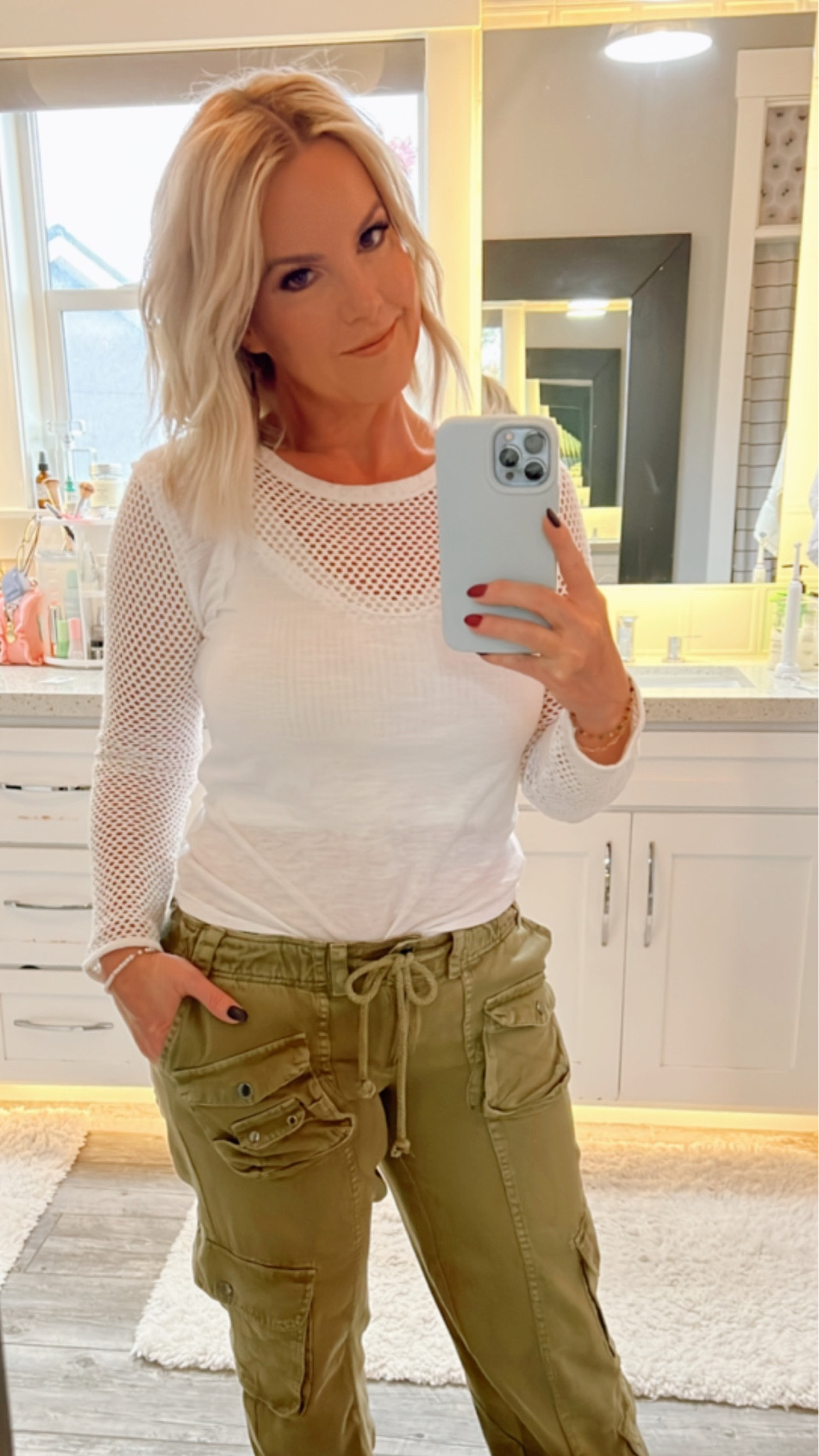 All the Free People / 80s Madonna videos today in this cargo pant & mesh top combo! Pants size Xs and top is small

#LTKfit #LTKunder100 #LTKstyletip