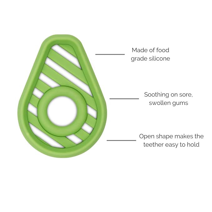 Itzy Ritzy Silicone Baby Teether - BPA-Free Infant Teether with Easy-to-Hold Design & Textured Ba... | Amazon (US)