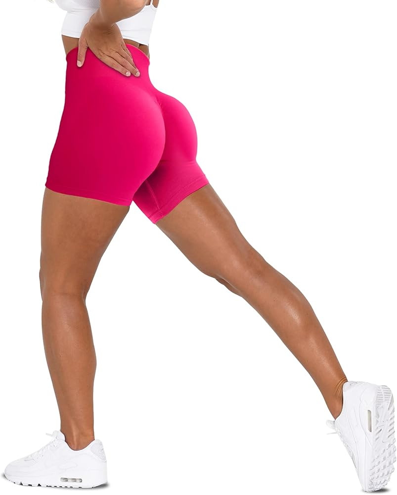 Unthewe Workout Butt Lifting Shorts for Women High Waisted Seamless Gym Yoga Booty Shorts(U526-Sc... | Amazon (US)