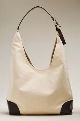 The Love Knot Slouchy Bag: Canvas Buckle Edition | Anthropologie (US)