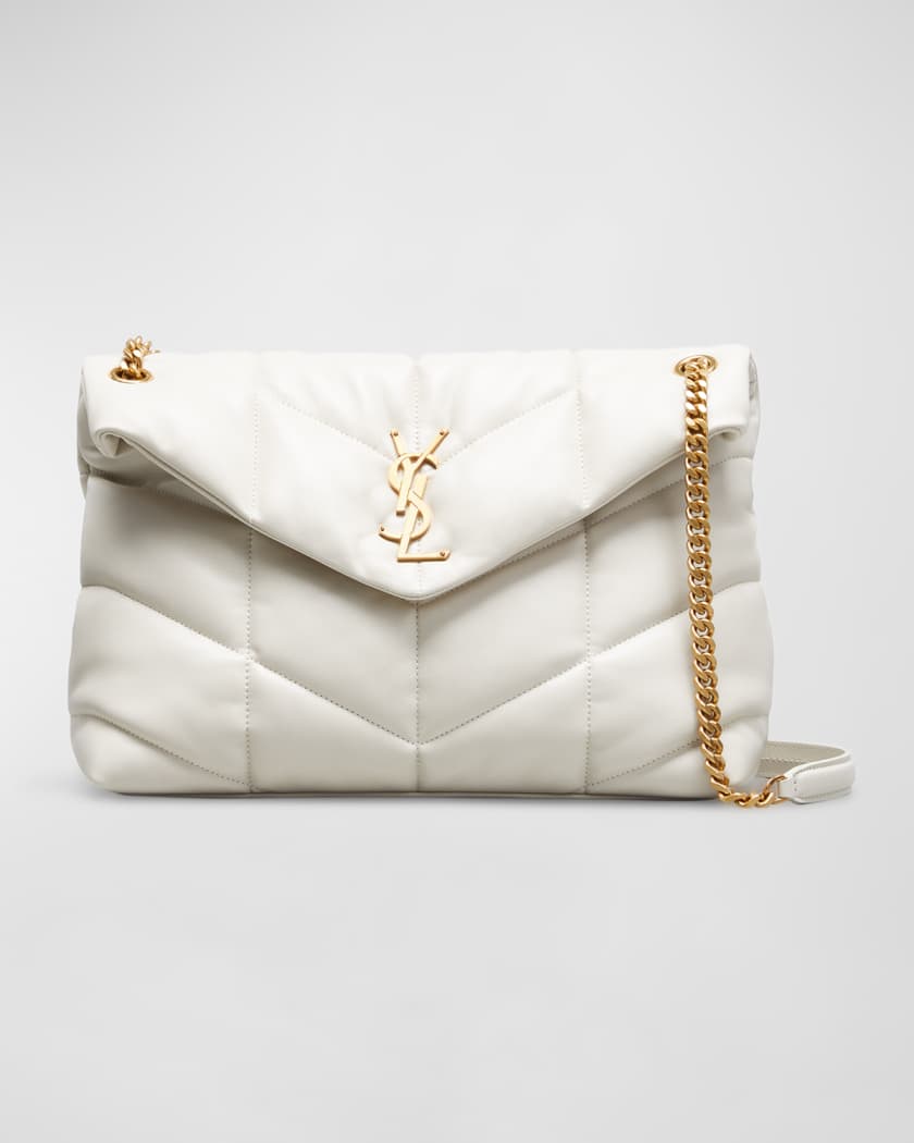 Saint Laurent Loulou Puffer Medium YSL Flap Shoulder Bag | Neiman Marcus
