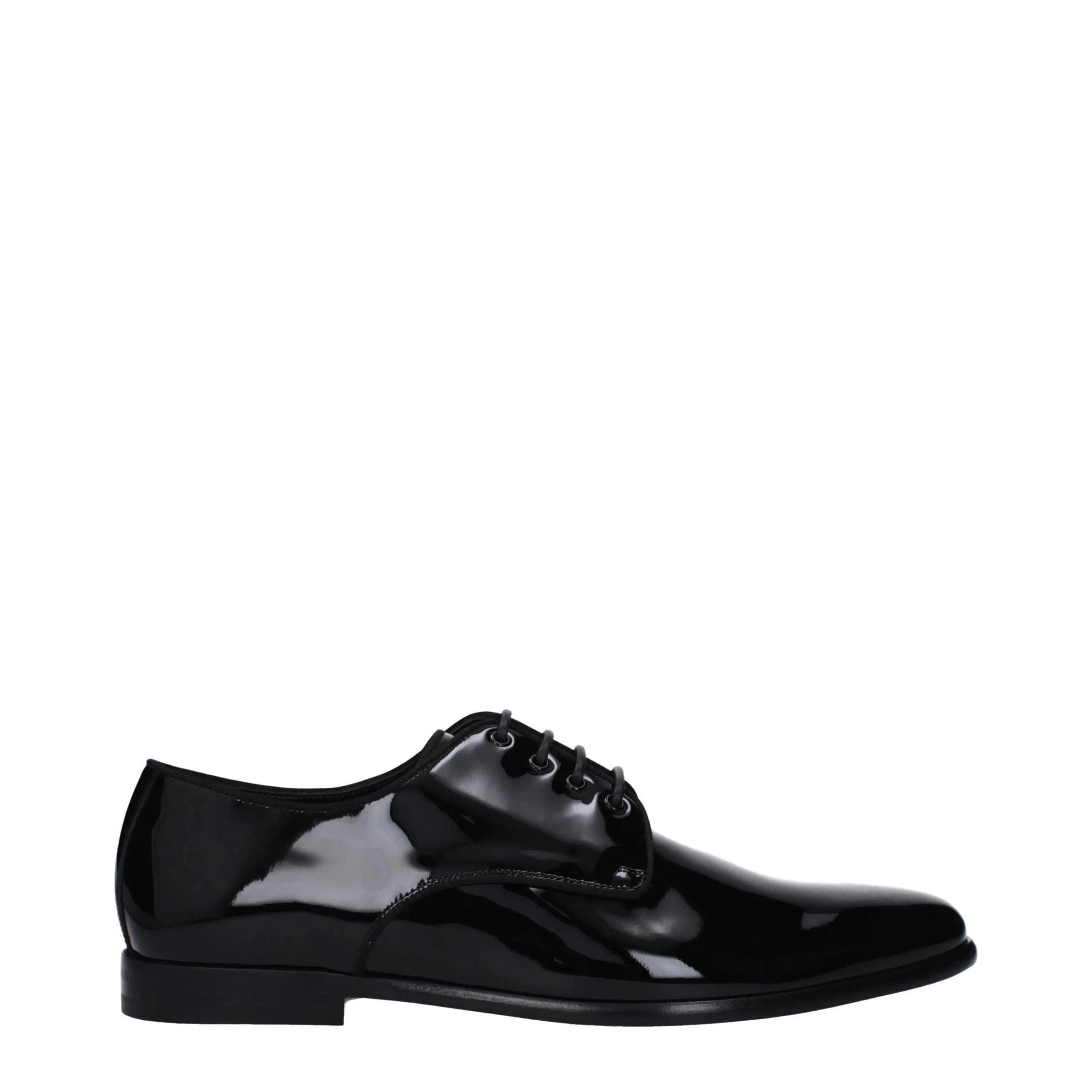 Dolce & Gabbana Patent Leather Oxford — Black | Italist Inc.