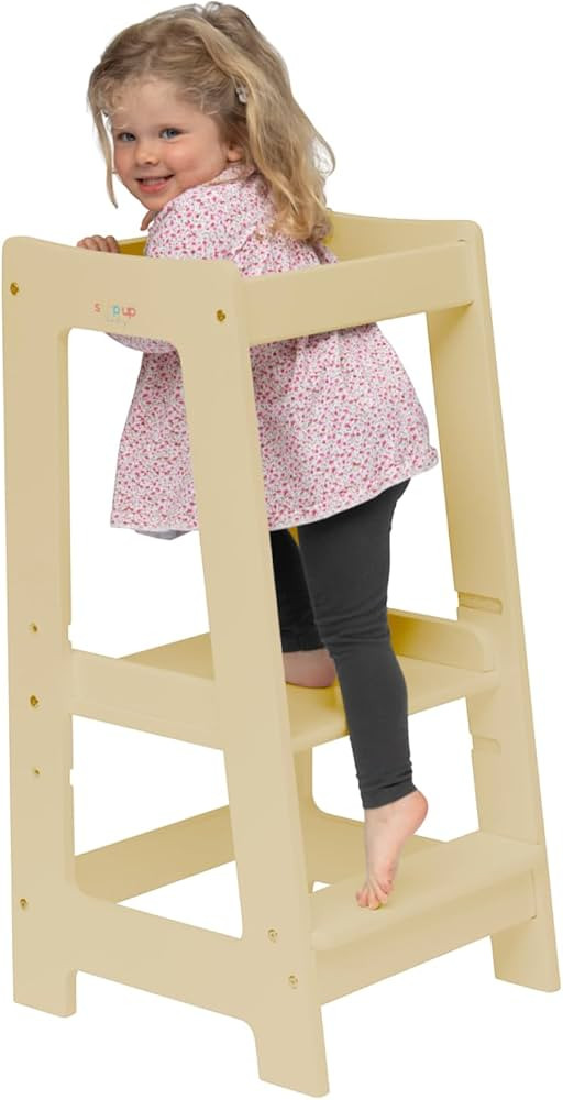 Stepup Baby Award-Winning Adjustable Wooden Toddler Tower | Safe and Sturdy Step Stool Fits Under... | Amazon (US)