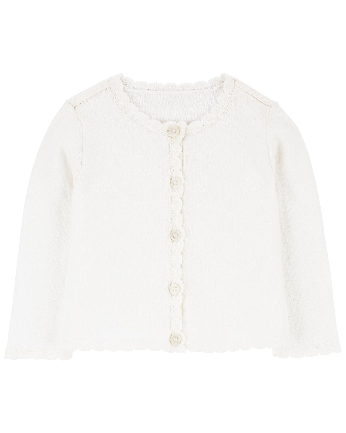 White Baby Button-Up Cardigan | carters.com | Carter's