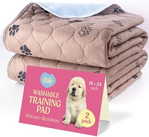 Quick-Dry Washable Pee Pads for Dogs - 2-Pack Superior Reusable Puppy Pads Pet Training Pads – ... | Amazon (US)