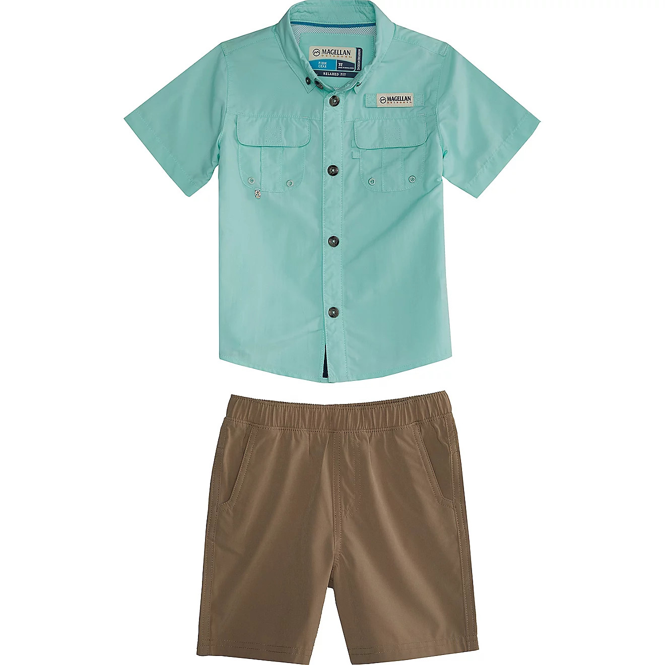 Magellan Outdoors Toddler Boys' Laguna Madre Caddo Lake Shirt And Shorts Set | Academy | Academy Sports + Outdoors