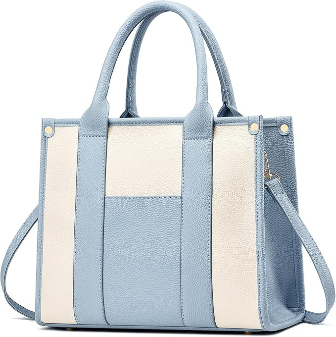 The Tote Bag Crossbody Purses for Women Shoulder Bag Handbags PU Leather Top Handle Bags with zip... | Amazon (US)