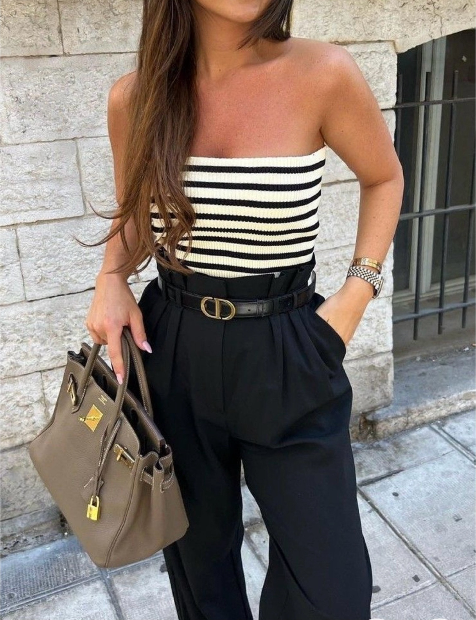 Chic Outfit 🌟
Chic Outfit, Striped Top, High Waist Pants, Street Style, Designer Bag, Fashion Forward, Elegant Look, Daily Fashion, Accessorize Smart,LTKCon,Fall 

#LTKFallSale #LTKCon #LTKStyleTip