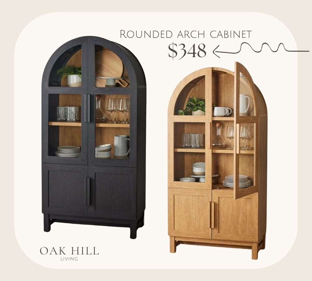 Walmart arch cabinet //crate and barrel for less! $348 and this sells out, so grab one now

#LTKHome #LTKSaleAlert #LTKOver40
