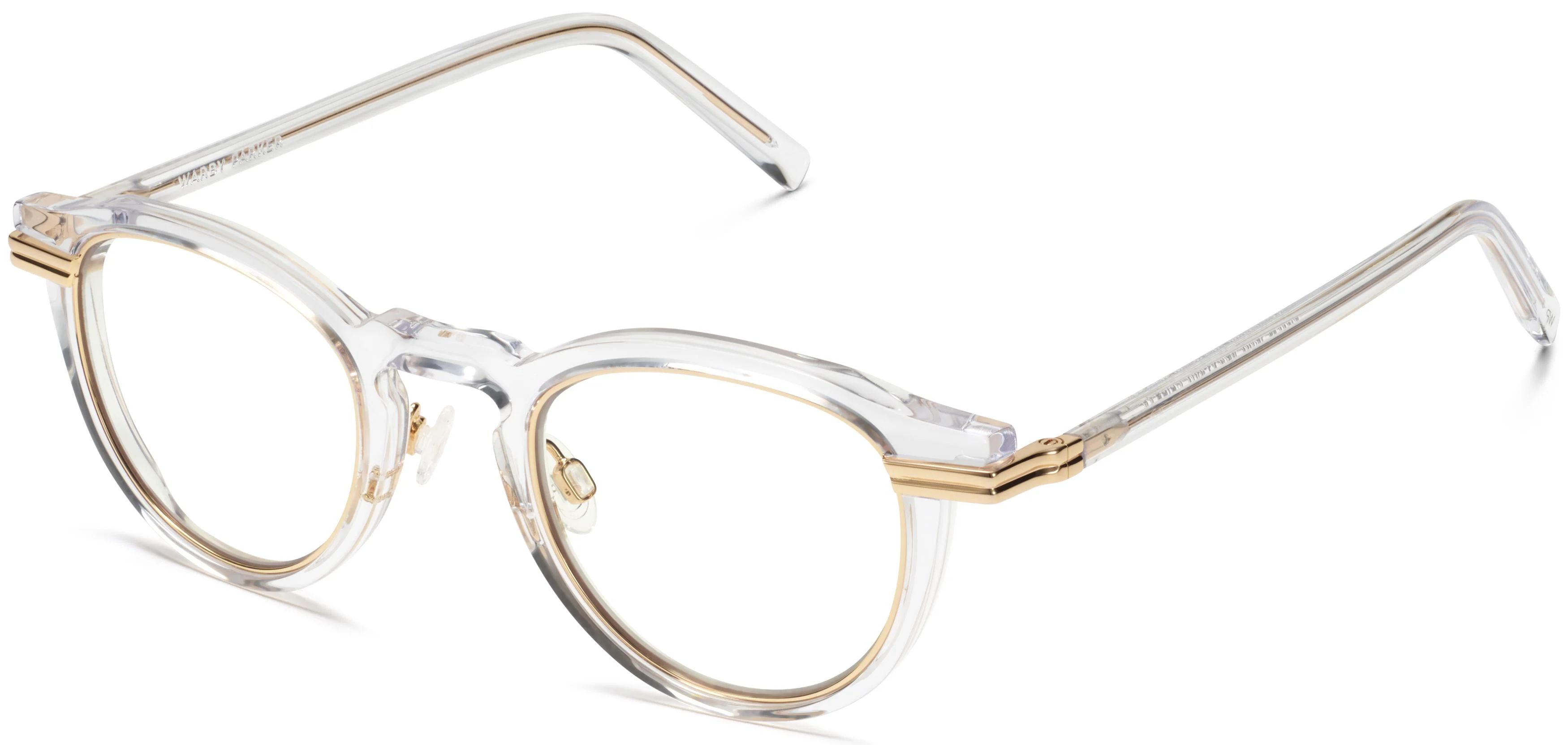 Arti Eyeglasses in Crystal with Polished Gold | Warby Parker | Warby Parker (US)
