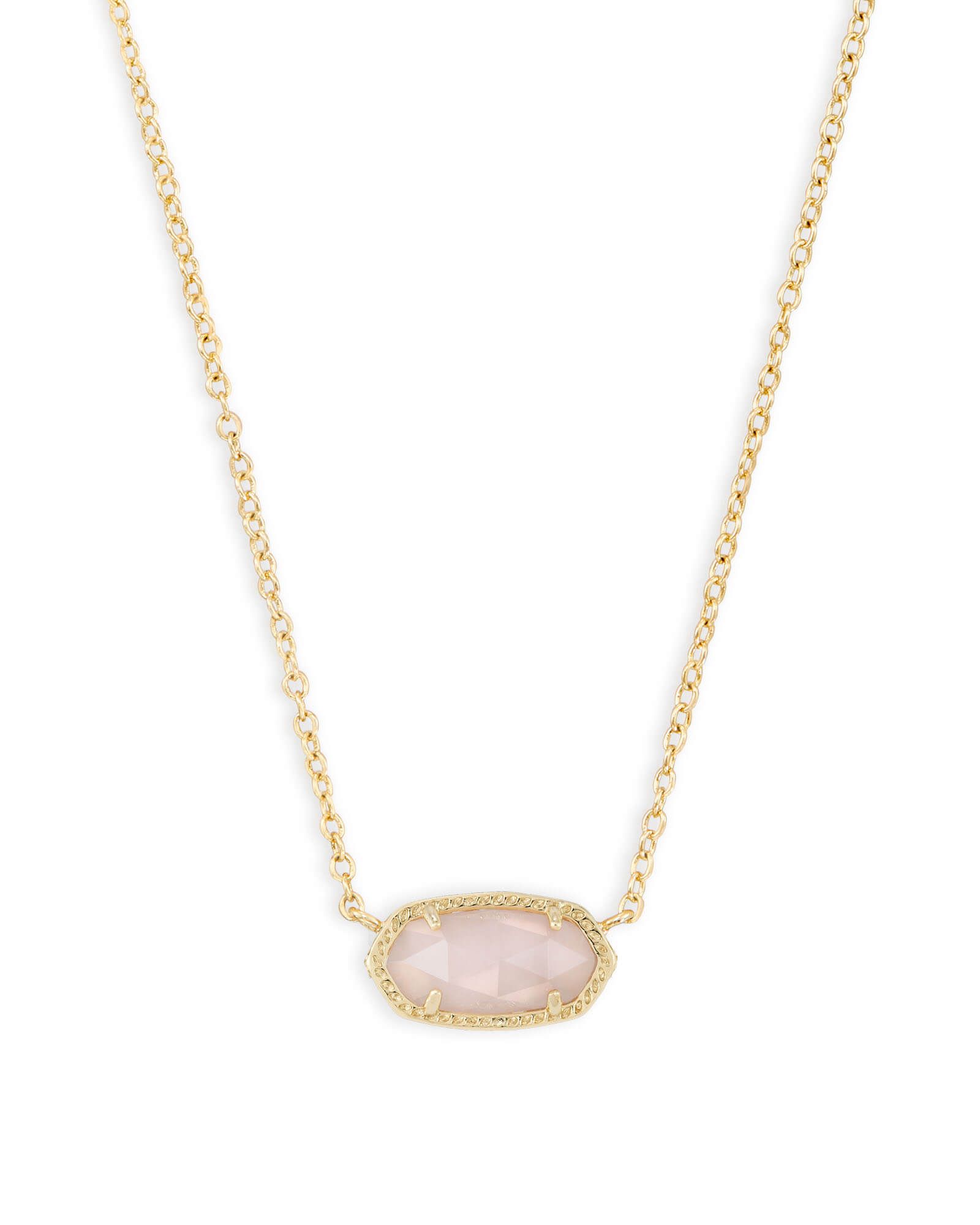 Elisa Gold Pendant Necklace in Rose Quartz | Kendra Scott | Kendra Scott