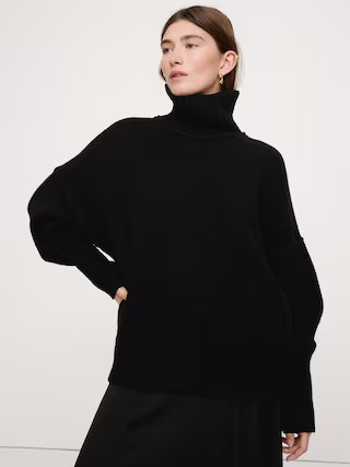 Italian Merino-Blend Turtleneck Sweater | Banana Republic (US)