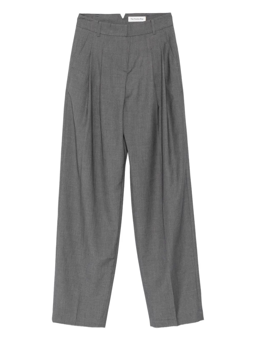 The Frankie Shop Gelso Pleated Trousers | Grey | FARFETCH | Farfetch Global