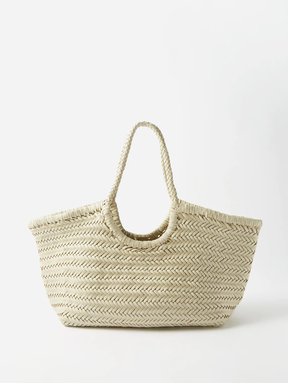 Nantucket large woven-leather basket bag | Dragon Diffusion | Matches (US)