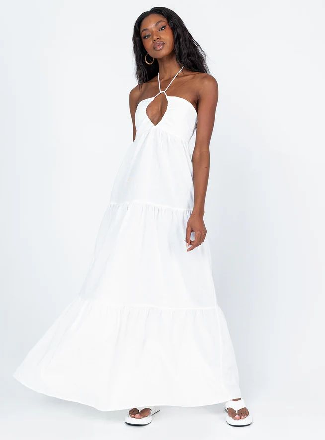Lincoln Maxi Dress White | Princess Polly US