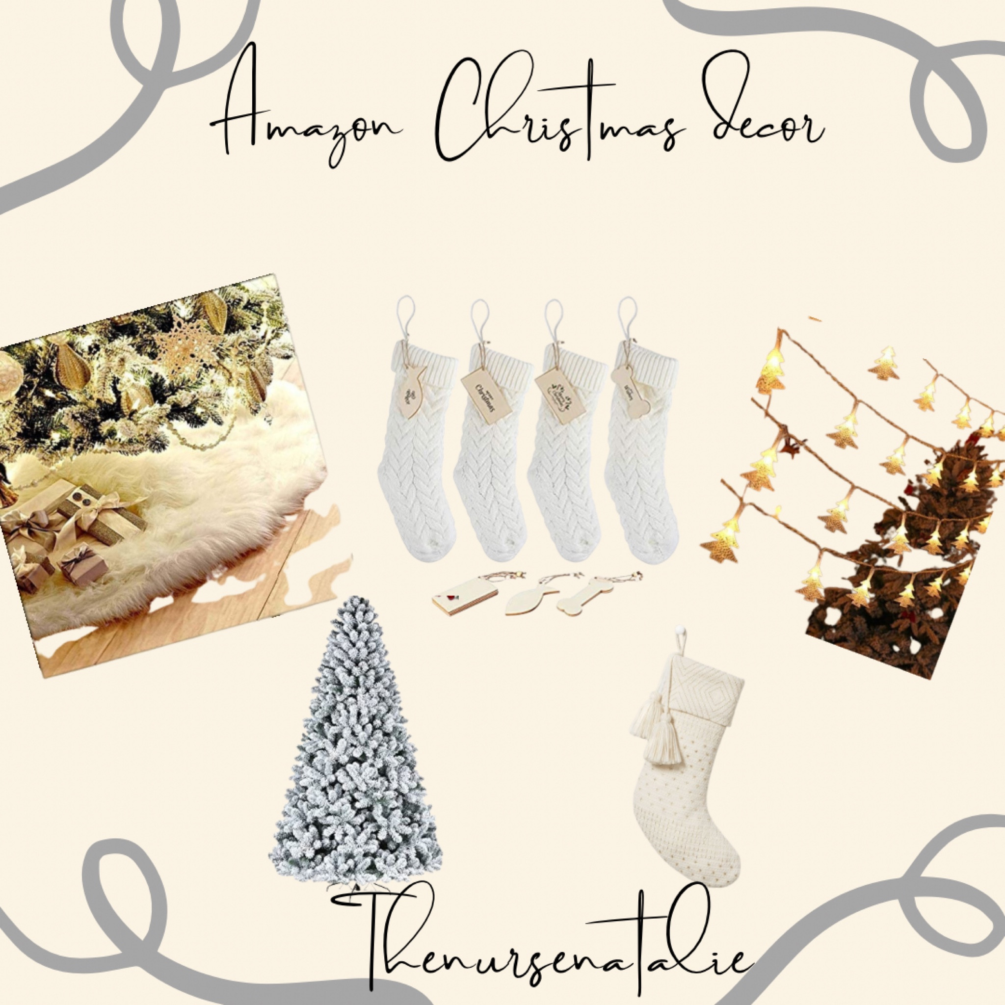 The perfect white and gold decorations from Amazon this year.￼

#LTKHoliday #LTKSeasonal #LTKhome