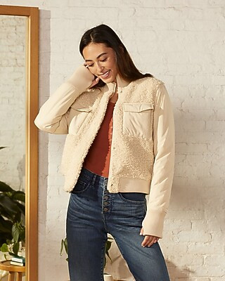 Upwest Sherpa Bomber Jacket | Express
