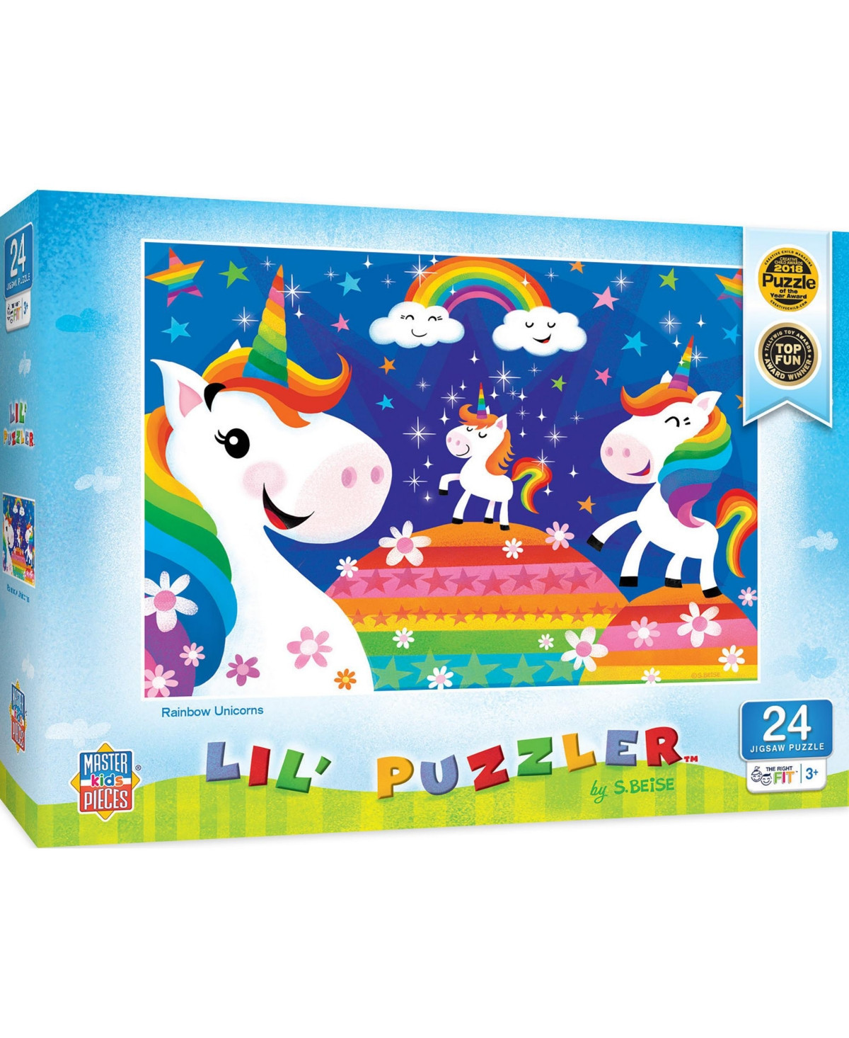 Masterpieces Lil Puzzler - Rainbow Unicorns 24 Piece Jigsaw Puzzle - Multicolor | Macy's