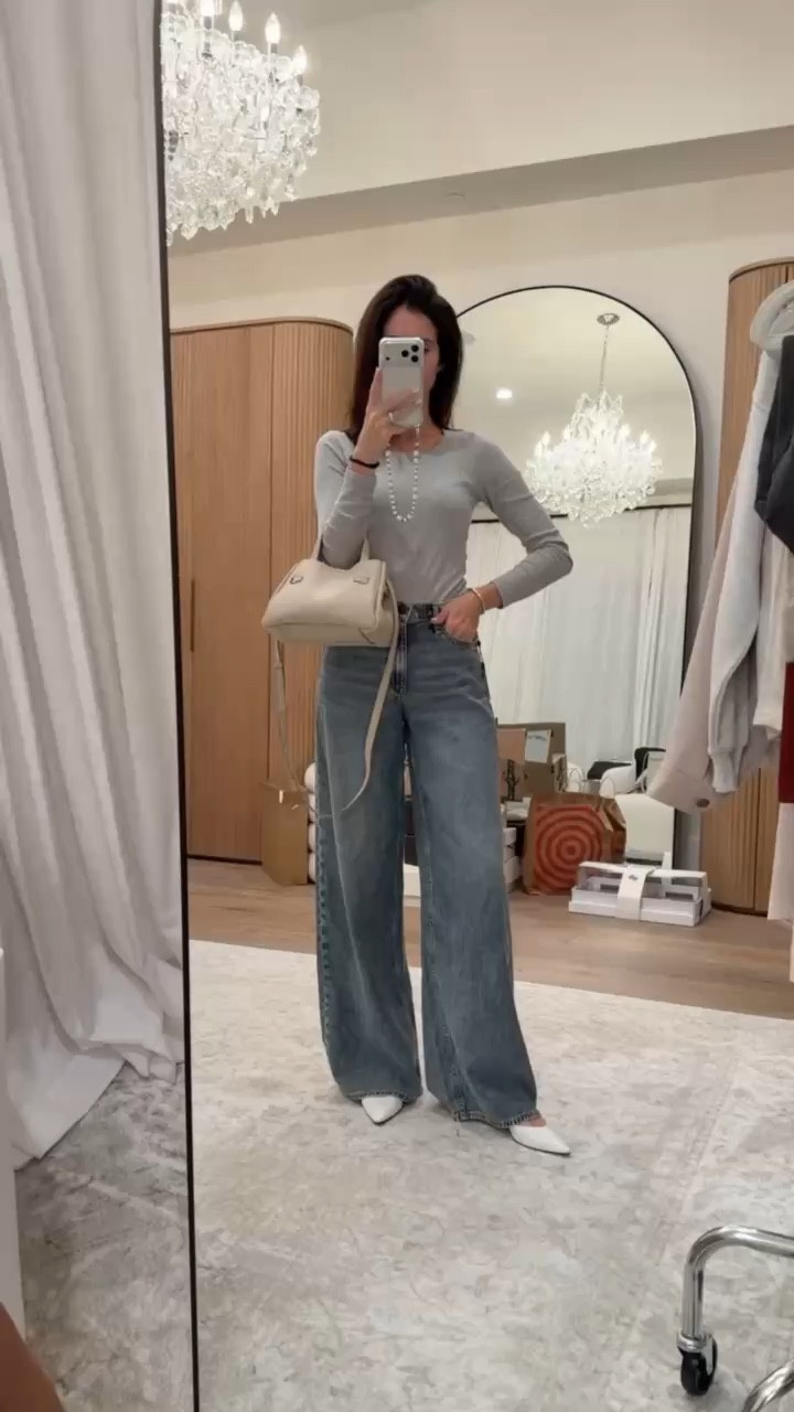 I’m just shy of 5-7” wearing the size 24 jeans, I sized down one so I would say they run slightly big #stylinbyaylin #aylin #jeans 

#LTKSeasonal #LTKOver40 #LTKootd
